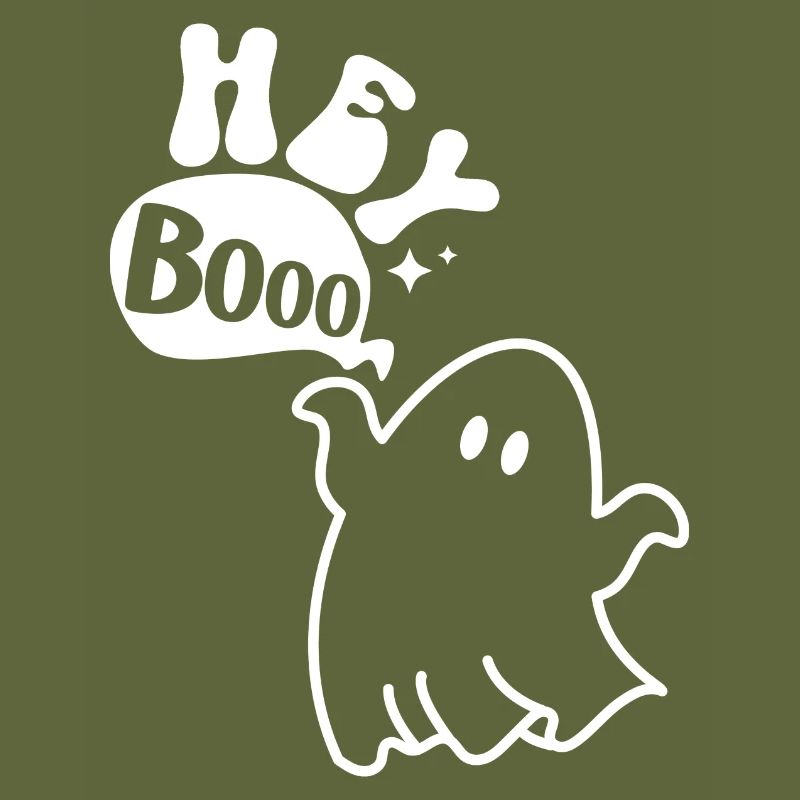Halloween ghost knows Hey Booo