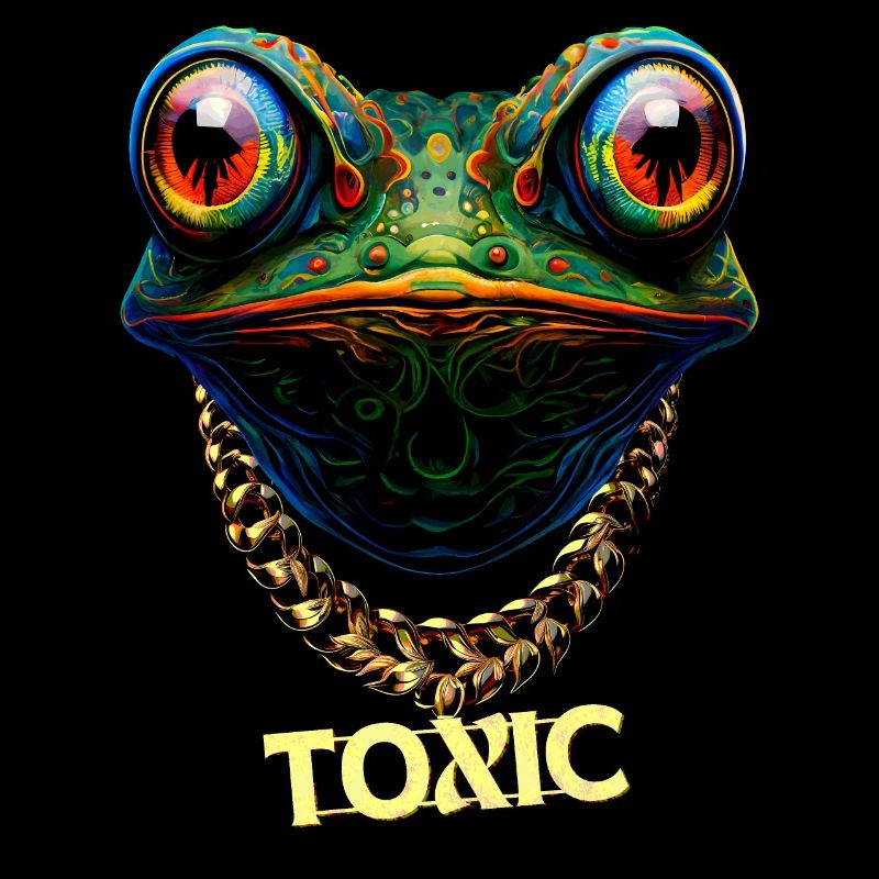 Cute toxic frog