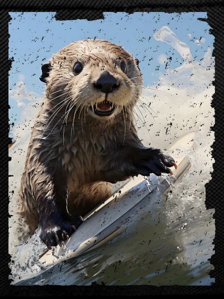 Surfing Sea Otter