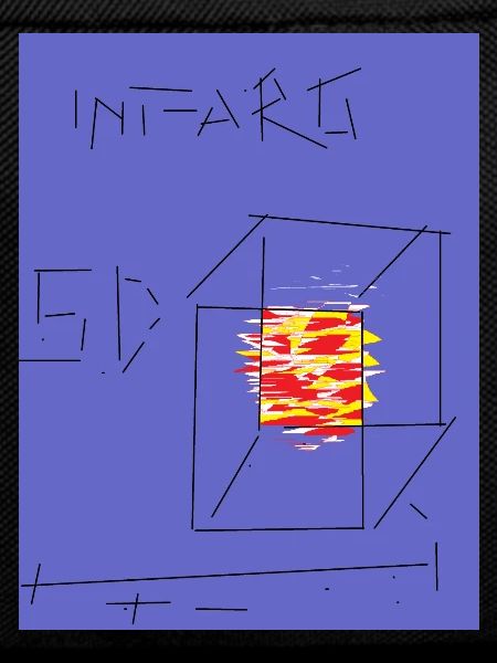 Kubische Flammengrafik