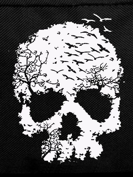 Tree of Life Skull Illustration