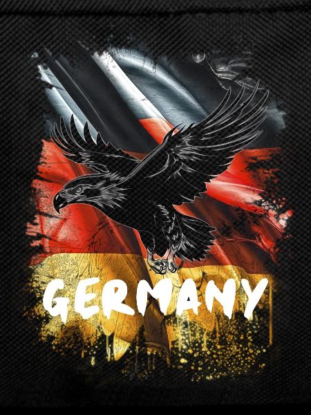 German eagle with Germany flag