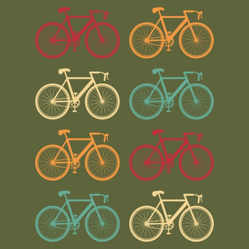 Bicycle Colorful Bicycles Retro