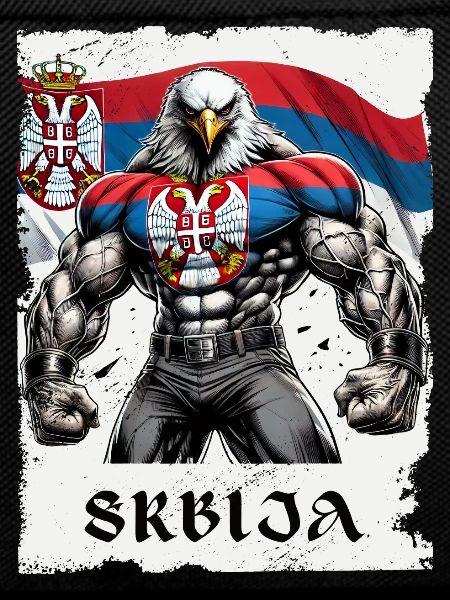Serbia Eagle Bodybuilding Design