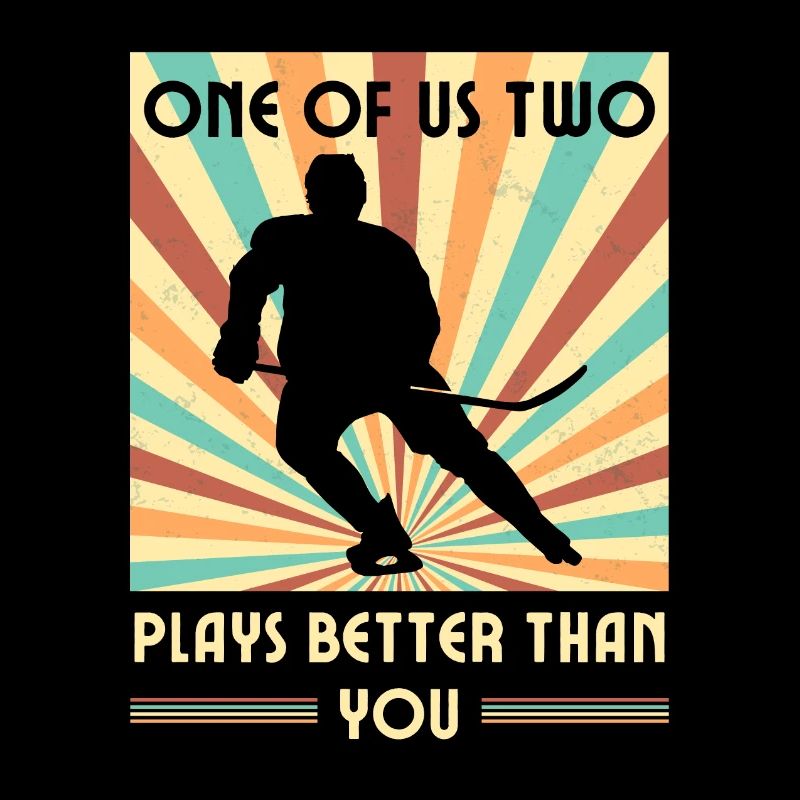 Einer Von Uns Beiden Spielt Besser Eishockey