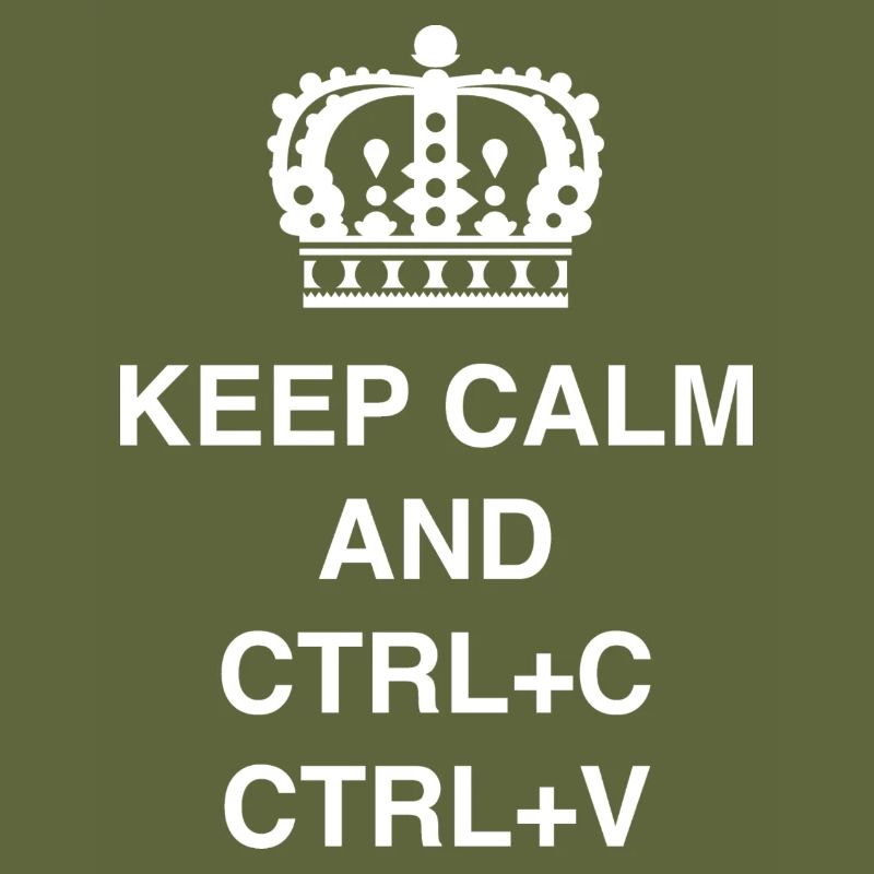 T-shirts de classe Keep calm et CTRL+C CTRL+V