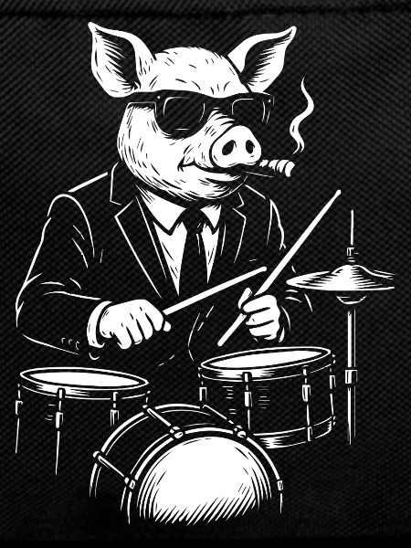 Jazz Pig Drummer in Suit