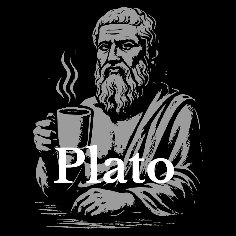 Portrait de tasse à café Platon