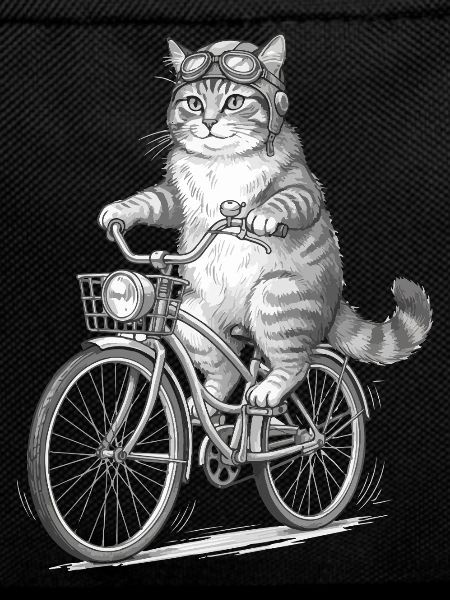 Cat Cyclist with Goggles