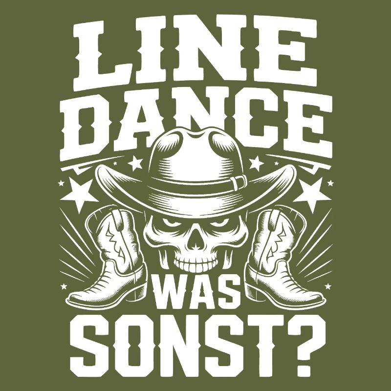 Line Dance Skull Cowboy