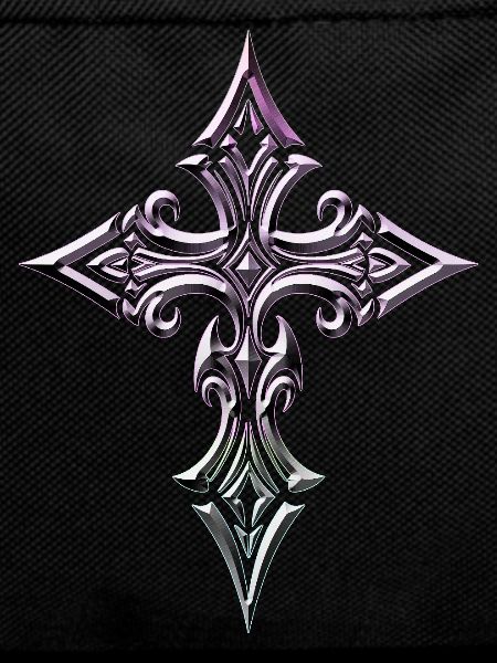 Iridescent Ornate Cross