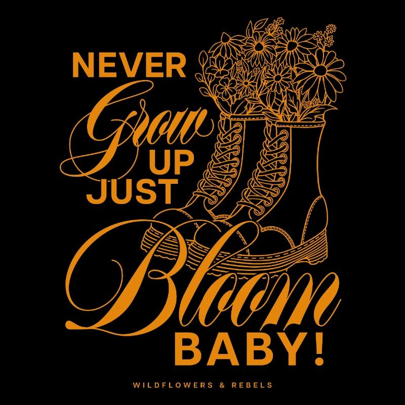Ne grandis jamais, juste fleurir bébé