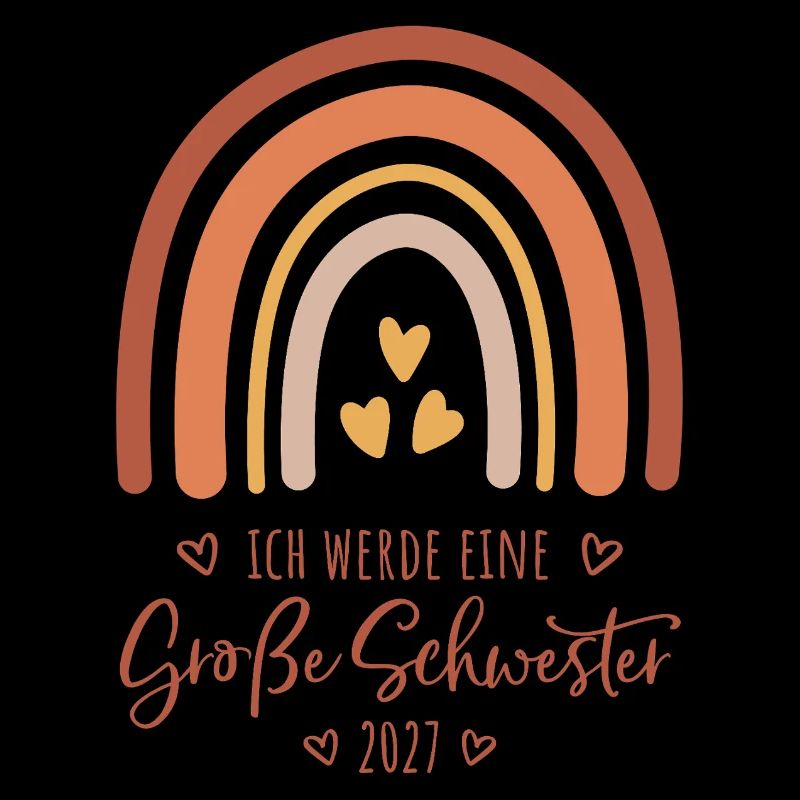 Ich werde eine Große Schwester 2027 Regenbogen