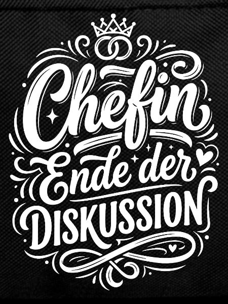 Chefin Ende der Diskussion Design