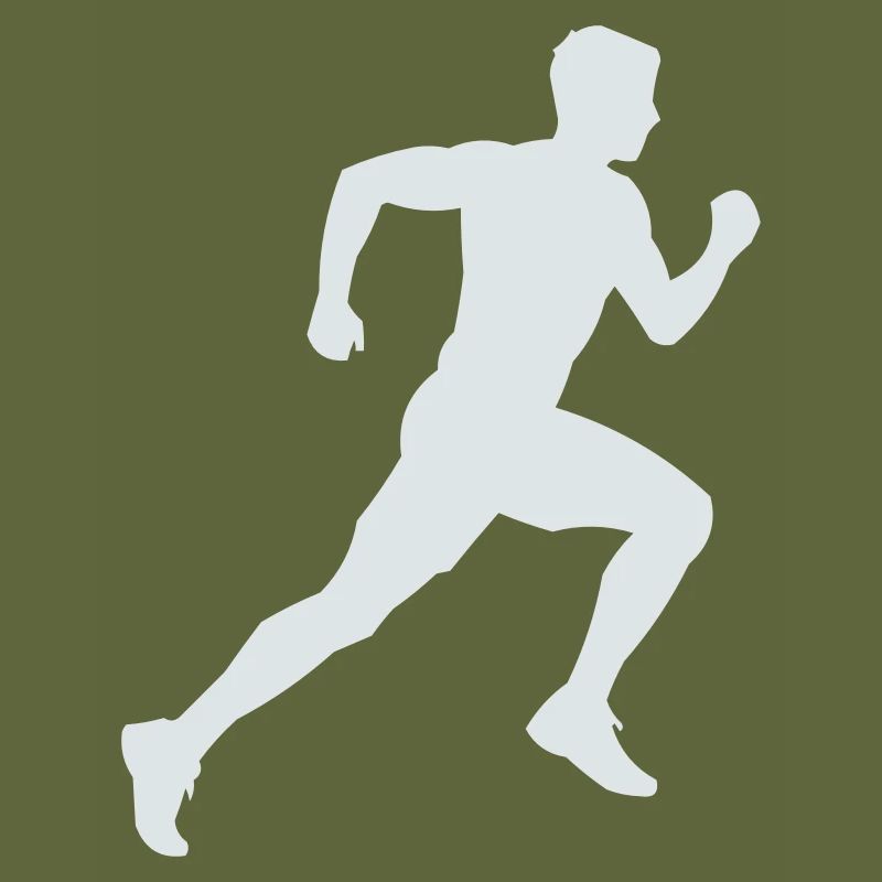 Sprint de silhouette en course