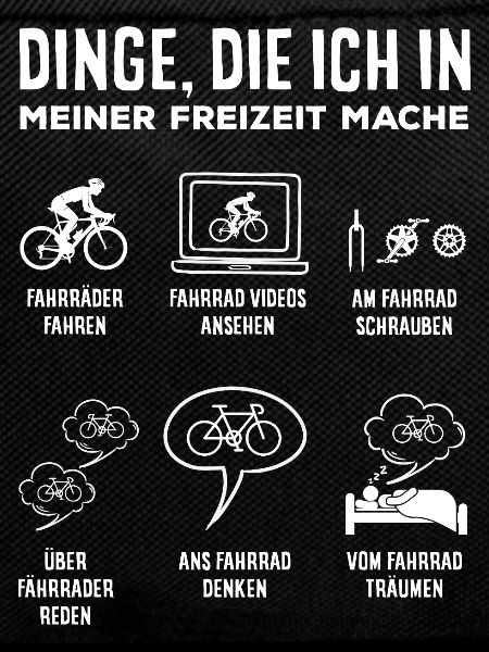 Fahrrad Freizeit Radfahrer Lustiger Spruch