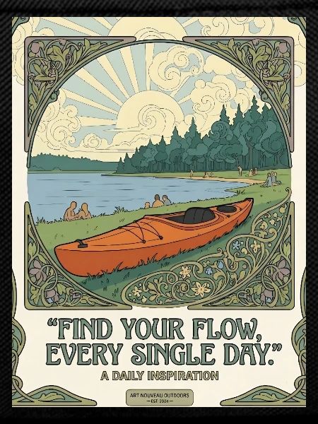 Finding Flow Daily: Kayak Poster