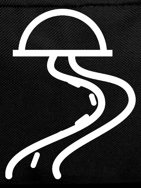 Abstrakte Bogen-Laternen-Linienkunst