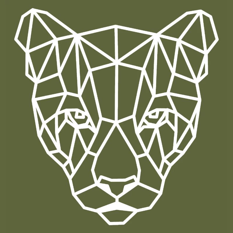 Head Geometric Jaguar