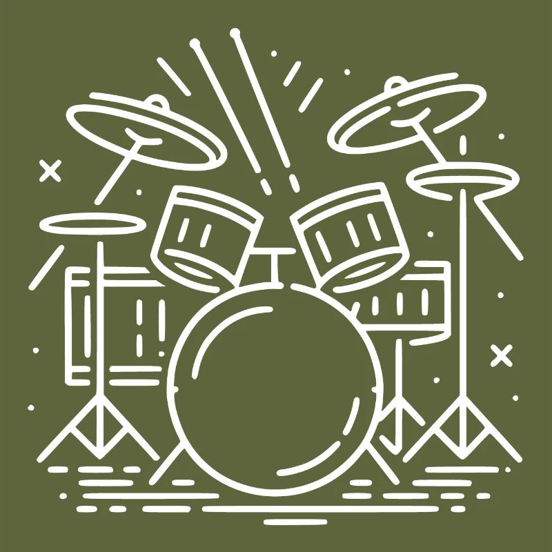 Drums Drummer Destroy Silence Rockband.