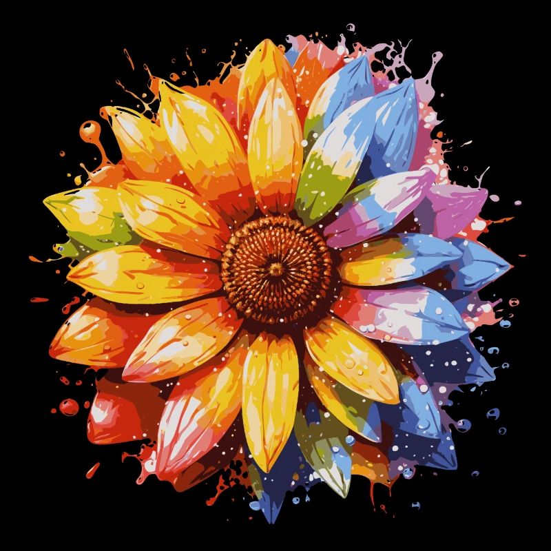 Rainbow Sunflower