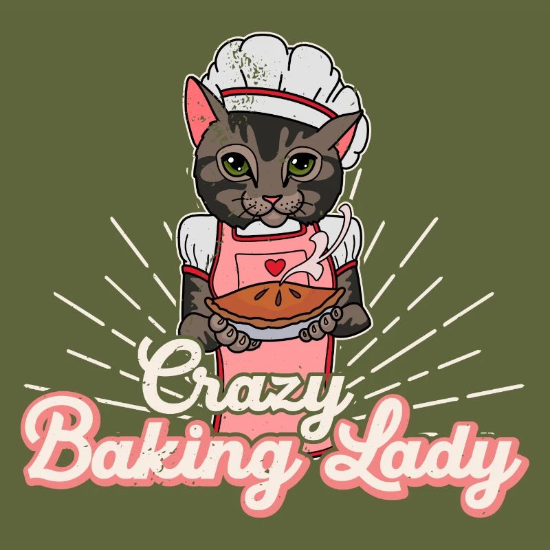 Bäcker Backen Brötchen Sauerteig Katze Spruch