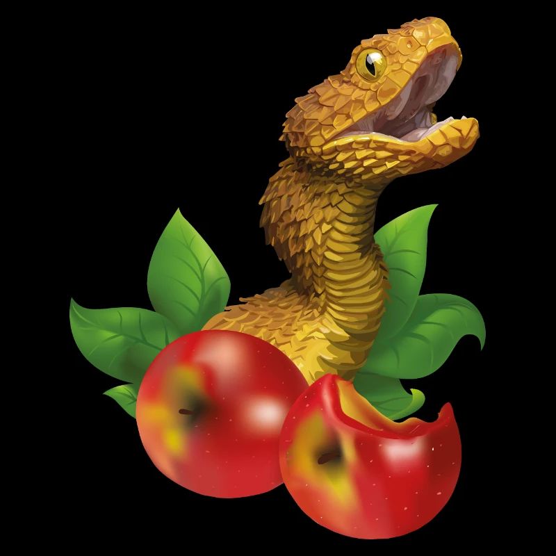 Snake and apples