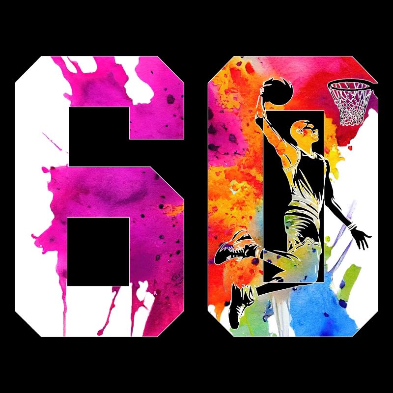 60. GEBURTSTAG BASKETBALL NUMMER 60