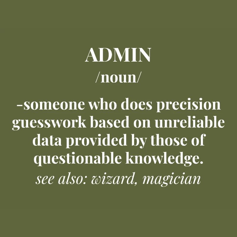 Admin Administrateur Informatique Ordinateur