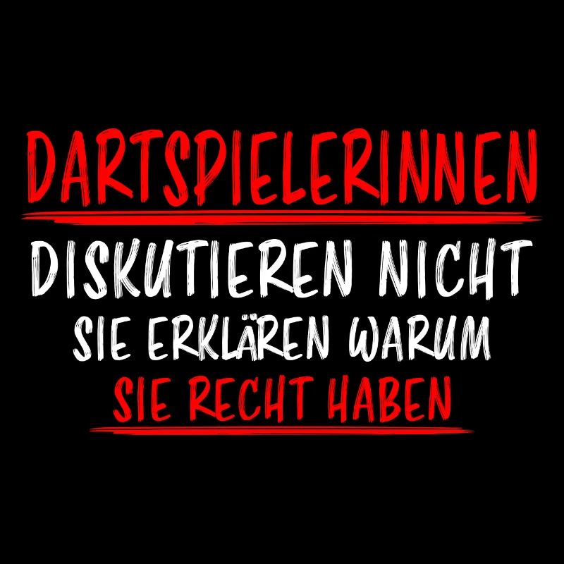 Dartspielerin Witz Spruch Darts Dartpfeil Geschenk
