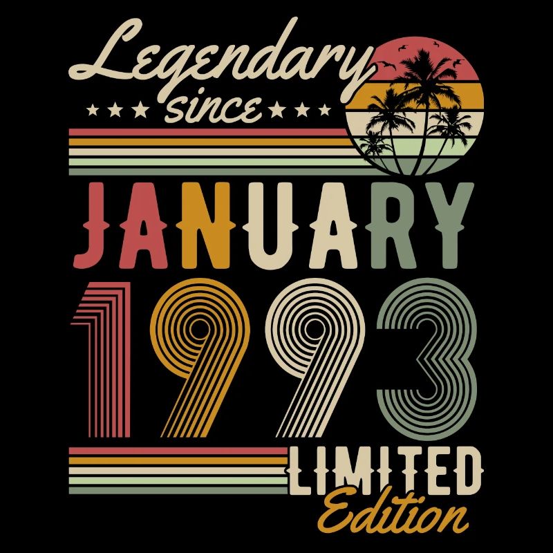 January 1993 Vintage Birthday Retro