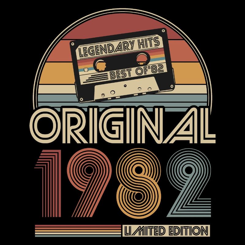 1982 Vintage Anniversaire Rétro Cadeau