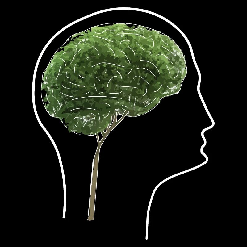 Head with tree as brain