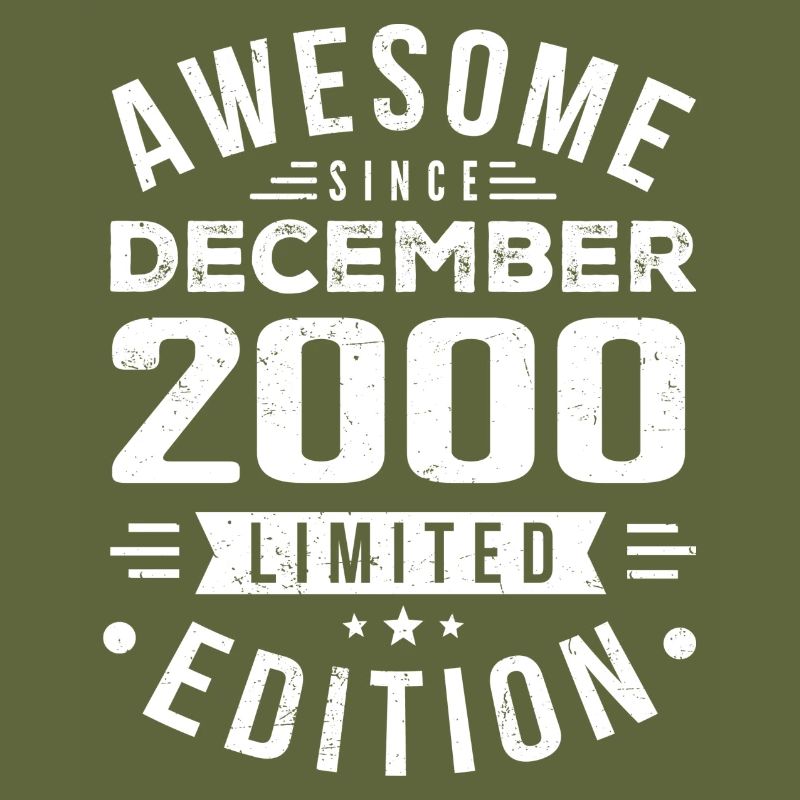 Geburtstagsgeschenk geboren im Dezember 2000