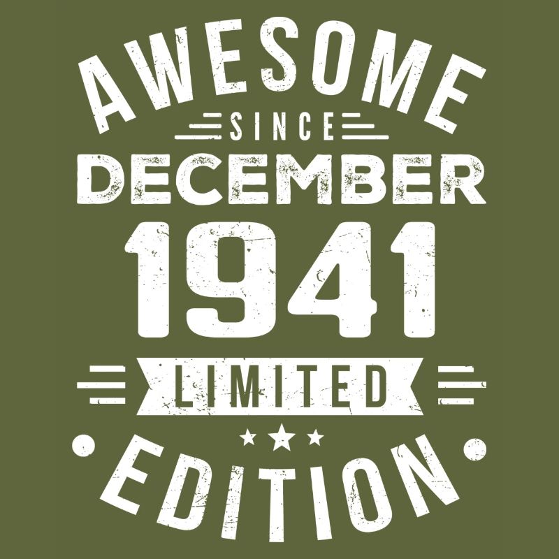 Geburtstagsgeschenk geboren im Dezember 1941