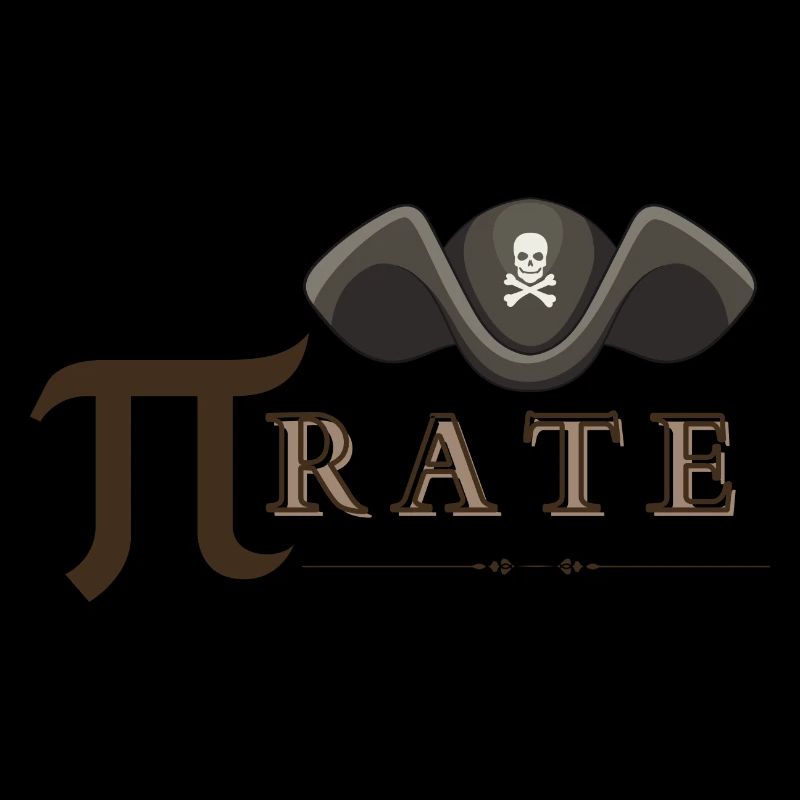 Pi Rate Pi Math Symbol Nette Piraten Hut