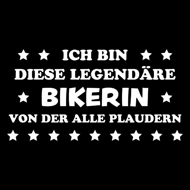 Bikerin Lustiger Spruch Bike Fun Sprüche Geschenk