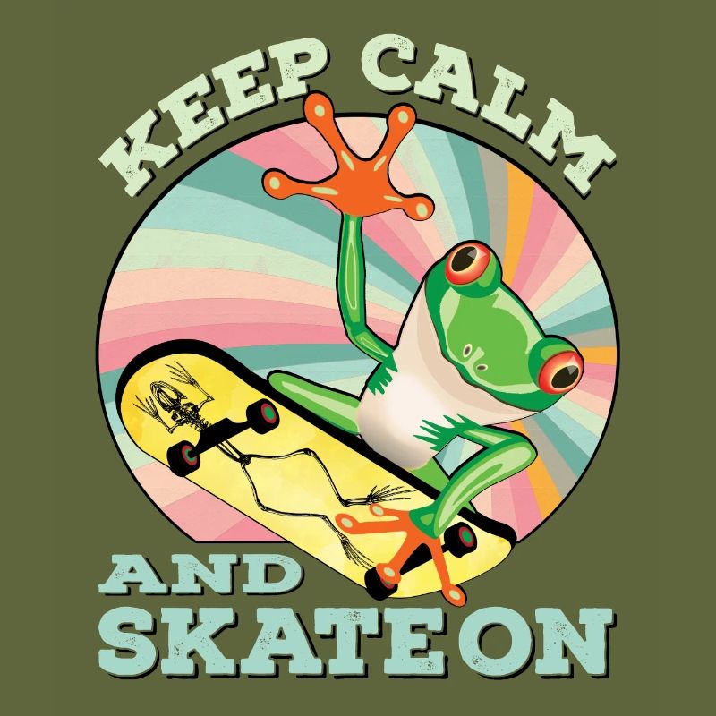 Keep calm and skate grenuill gift idea