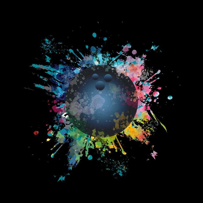 Aqueuse explosion de couleur Splash Pins Boule de Bowling