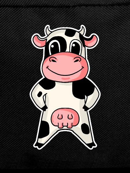 Cow Farmer Farming Illustration