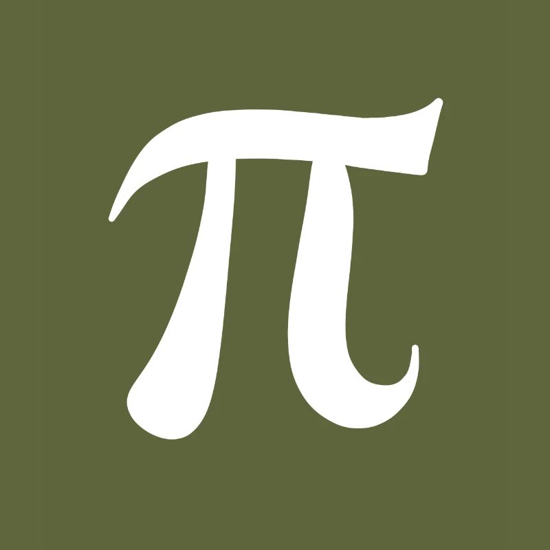 Pi signe blanc symbole
