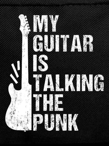 My guitar speaks punk