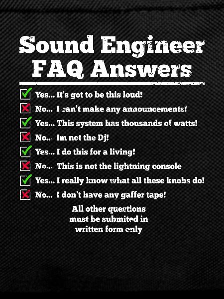 Tontechniker Sound Audio Engineer