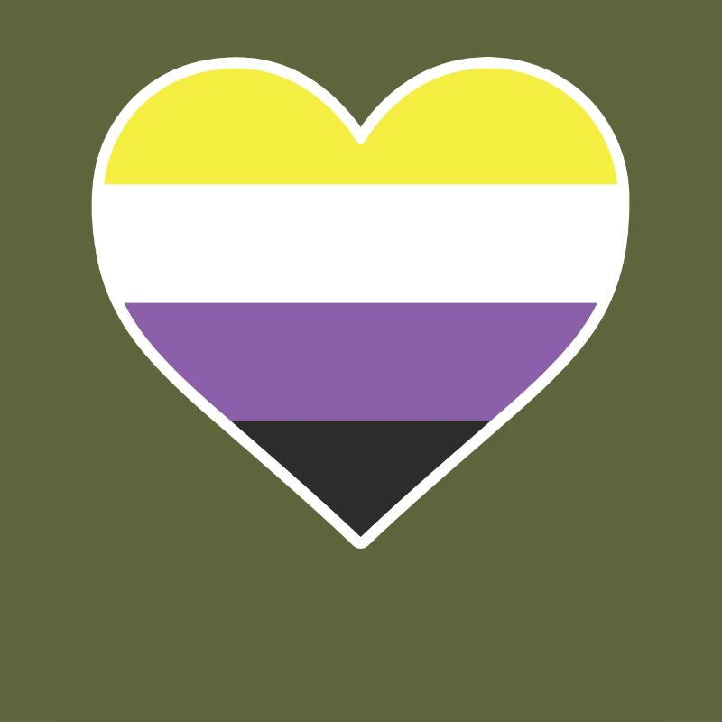 LGBT Heart - LGBTQIA Non Binary