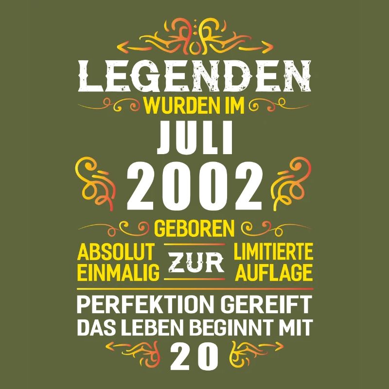 Juli 2002 - 20. Geburtstag Geschenk. Awesome.
