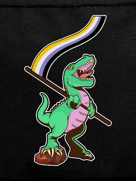 LGBTQ Flag - Dinosaur Non-Binary