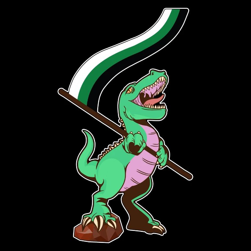 LGBTQ Flag - Dinosaur Neutrois