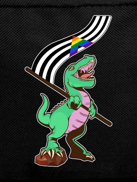 LGBTQ Flag - Dinosaur Straight Ally
