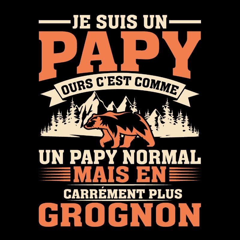 Papy Ours Plus Grognon Anniversaire Noël Cadeau