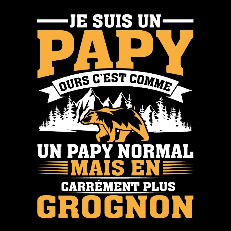 Papy Ours Plus Grognon Anniversaire Noël Cadeau